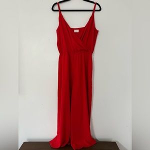 Wilfred wide leg red jumpsuit
